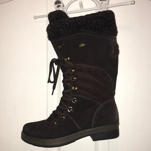 🥾 Brown Lace Up Boots WB16 - Picture 1 of 4